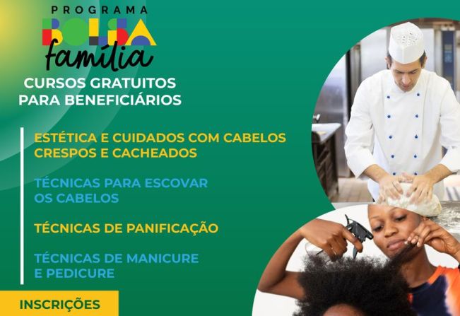 Cursos gratuitos do SENAC para os beneficiários do Bolsa Família